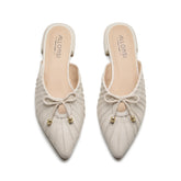 Isla Womens Leather Flat Mule